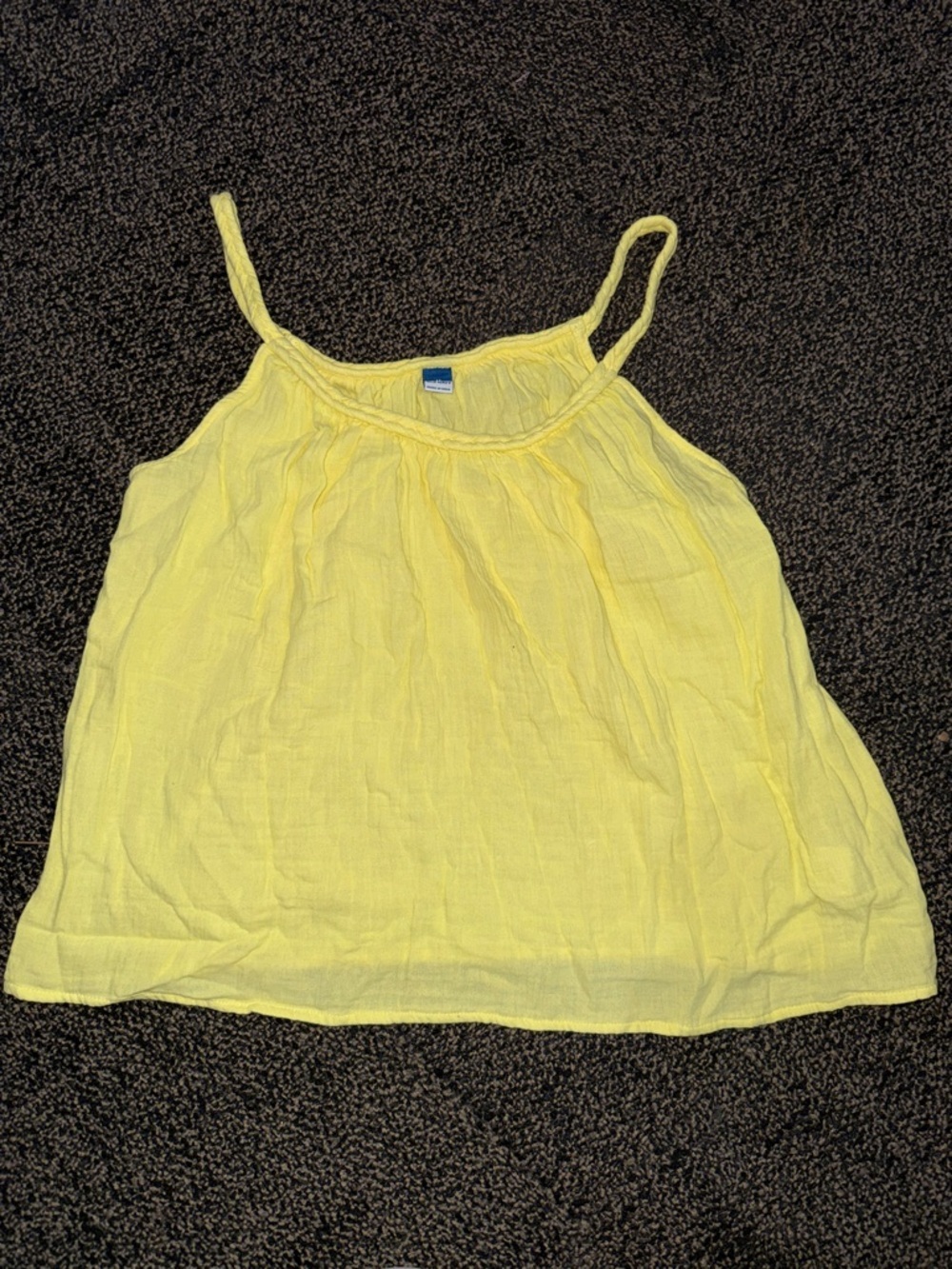 Old Navy Yellow Lightweight Spaghetti Strap Tank Top